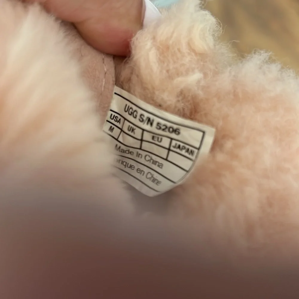 Baby Girls UGG pink booties size medium